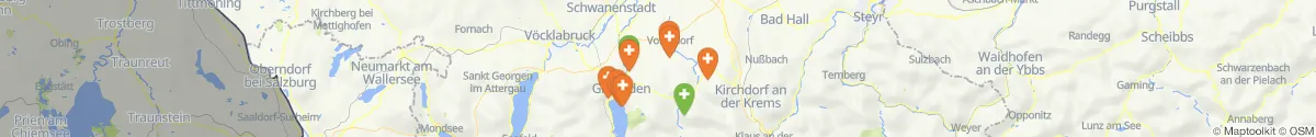 Map view for Pharmacies emergency services nearby Kirchham (Gmunden, Oberösterreich)
